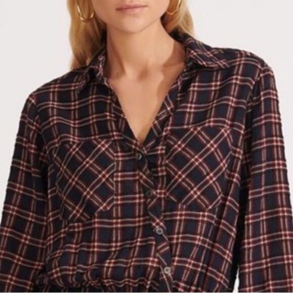 NWT Veronica Beard Karen Dress Navy Multi Size 4 - Picture 3 of 15